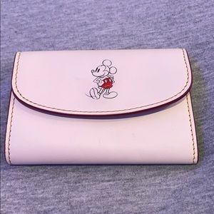 Coach Mickey Mouse leather keyholder